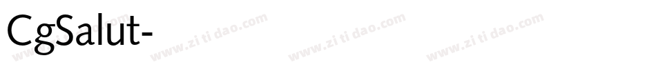 CgSalut字体转换
