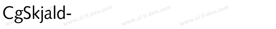 CgSkjald字体转换
