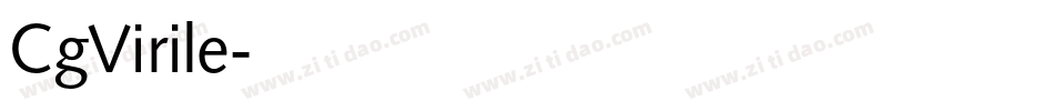 CgVirile字体转换