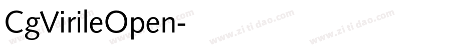CgVirileOpen字体转换