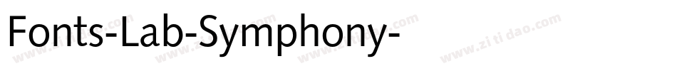 Fonts-Lab-Symphony字体转换