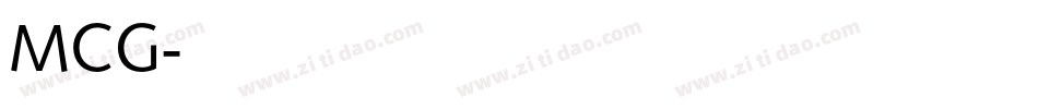 MCG字体转换