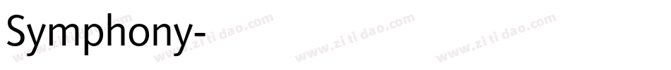 Symphony字体转换