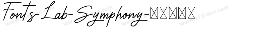 Fonts-Lab-Symphony字体转换