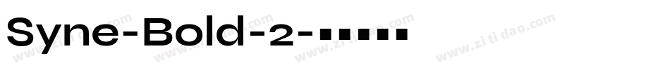 Syne-Bold-2字体转换