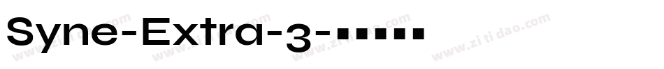 Syne-Extra-3字体转换