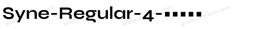 Syne-Regular-4字体转换