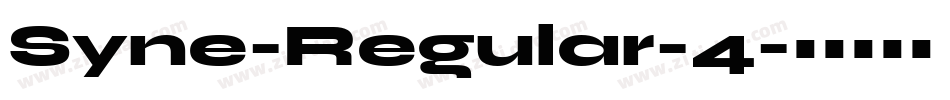 Syne-Regular-4字体转换