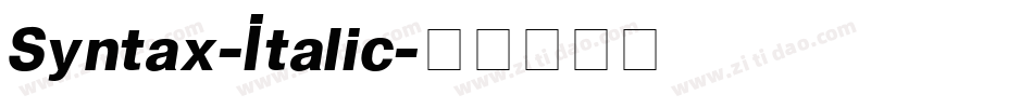 Syntax-Italic字体转换