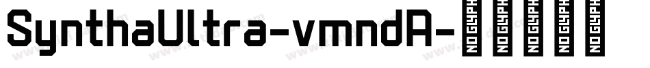 SynthaUltra-vmndA字体转换