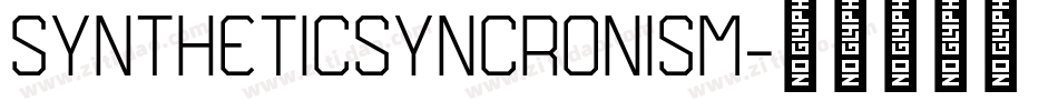SYNTHETICSYNCRONISM字体转换