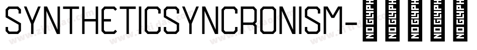 SYNTHETICSYNCRONISM字体转换