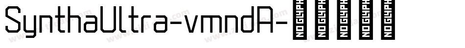 SynthaUltra-vmndA字体转换