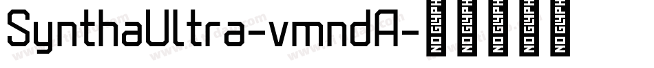 SynthaUltra-vmndA字体转换