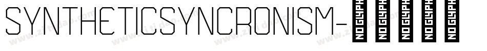 SYNTHETICSYNCRONISM字体转换
