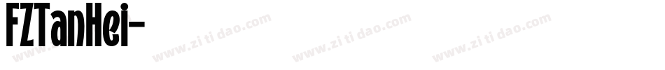 FZTanHei字体转换