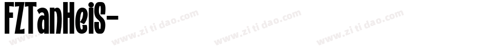 FZTanHeiS字体转换