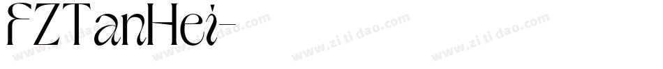 FZTanHei字体转换