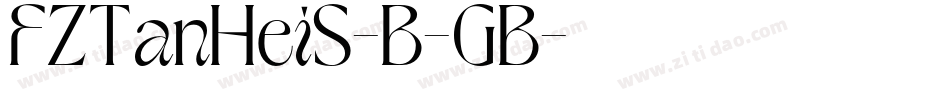 FZTanHeiS-B-GB字体转换