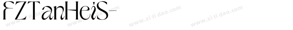 FZTanHeiS字体转换