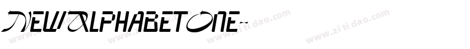 NewAlphabetOne字体转换