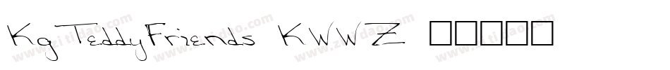 KgTeddyFriends-KWWZ字体转换