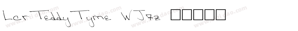 LcrTeddyTyme-WJ7z字体转换