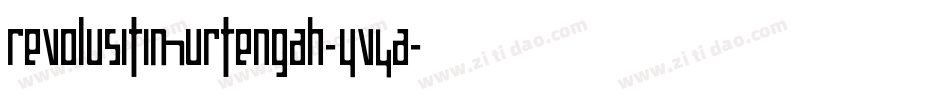 RevolusiTimurTengah-Yv4a字体转换