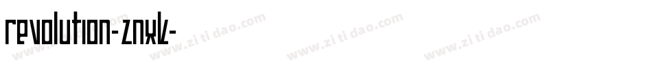 Revolution-ZnxK字体转换