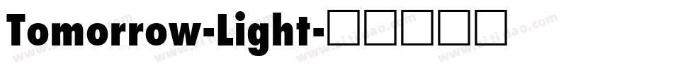 Tomorrow-Light字体转换