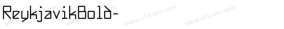 ReykjavikBold字体转换