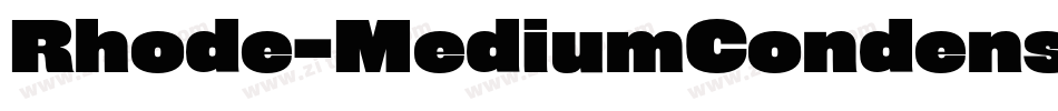 Rhode-MediumCondensed字体转换