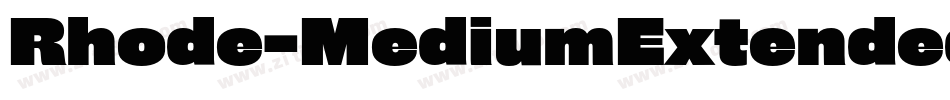 Rhode-MediumExtended字体转换