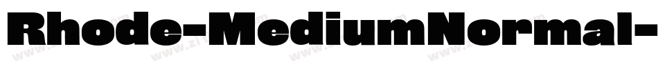 Rhode-MediumNormal字体转换