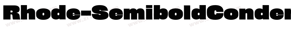 Rhode-SemiboldCondensed字体转换