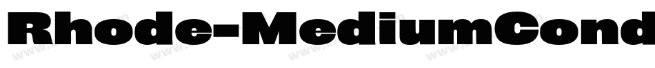 Rhode-MediumCondensed字体转换