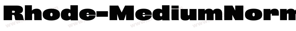Rhode-MediumNormal字体转换