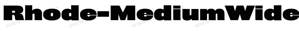 Rhode-MediumWide字体转换