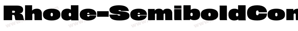 Rhode-SemiboldCondensed字体转换