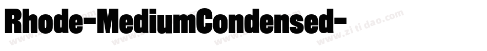 Rhode-MediumCondensed字体转换