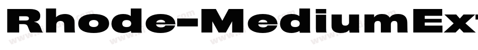 Rhode-MediumExtended字体转换