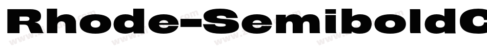 Rhode-SemiboldCondensed字体转换