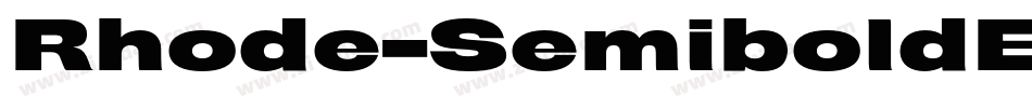 Rhode-SemiboldExtended字体转换