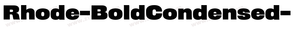 Rhode-BoldCondensed字体转换