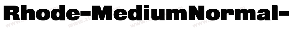 Rhode-MediumNormal字体转换