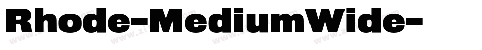 Rhode-MediumWide字体转换