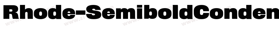Rhode-SemiboldCondensed字体转换