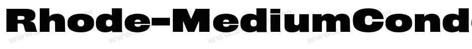 Rhode-MediumCondensed字体转换