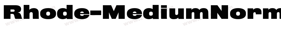 Rhode-MediumNormal字体转换