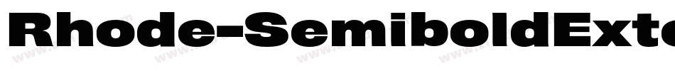 Rhode-SemiboldExtended字体转换